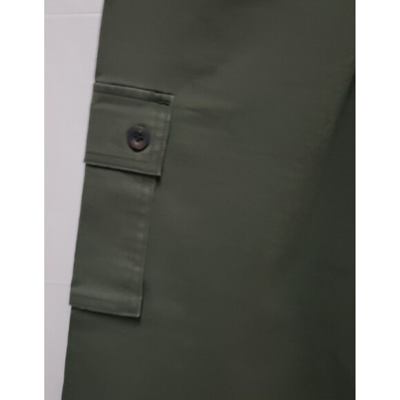 Women's a.n.a Wide Leg Trendy Hobo Chic Cargo Pants Olive Multi Pocket Sz 8 NWT - Picture 12 of 16